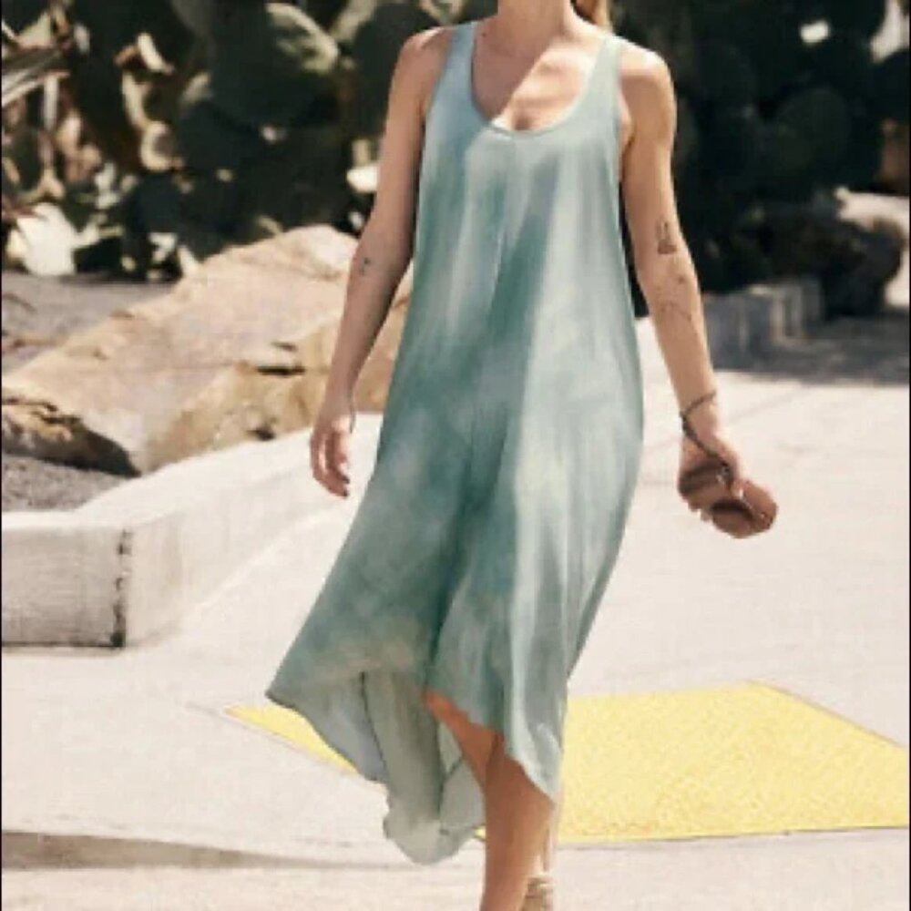 Athleta - Presidio Traveler High Low Dress - Sz Medium Petite